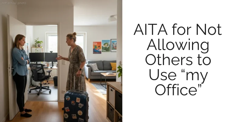 AITA for Not Allowing Others to Use “my Office”