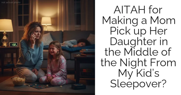 AITAH for Making a Mom Pick up Her Daughter in the Middle of the Night From My Kid’s Sleepover?