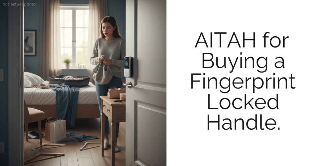 AITAH for Buying a Fingerprint Locked Handle.