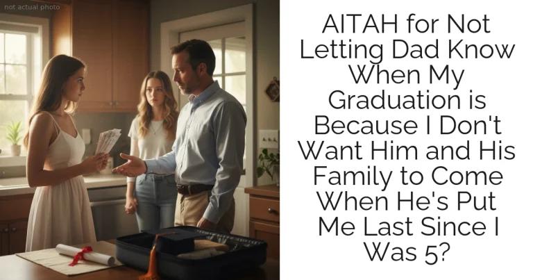 AITAH for Not Letting Dad Know When My Graduation is Because I Don't Want Him and His Family to Come When He's Put Me Last Since I Was 5?
