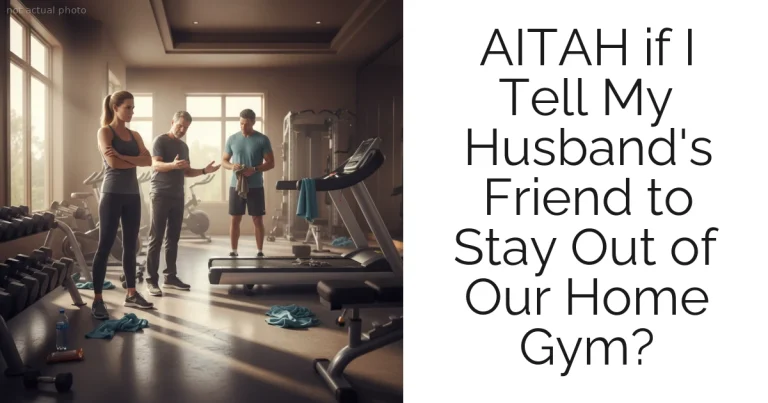 AITAH if I Tell My Husband's Friend to Stay Out of Our Home Gym?