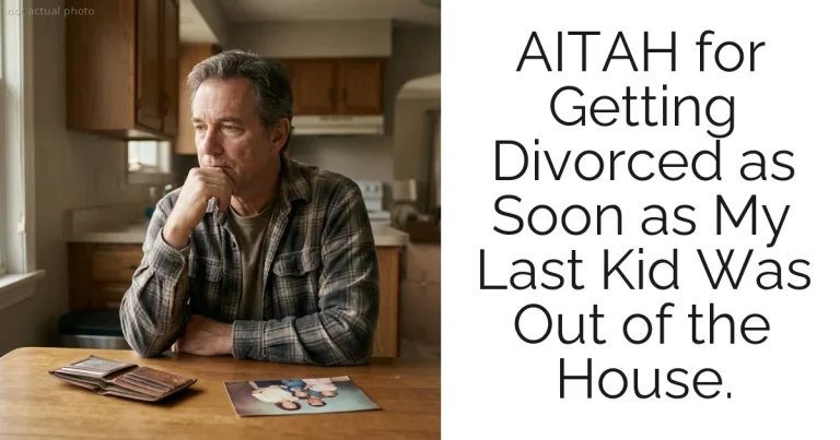 AITAH for Getting Divorced as Soon as My Last Kid Was Out of the House.
