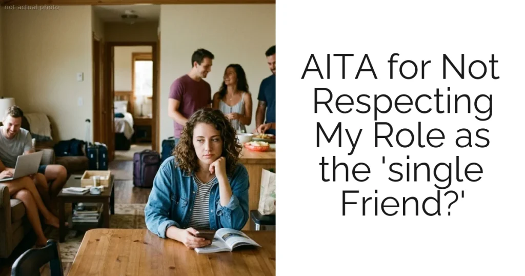 AITA for Not Respecting My Role as the 'single Friend?'