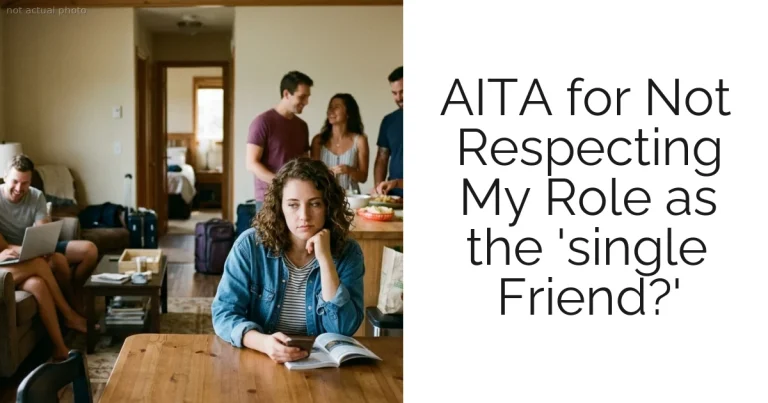 AITA for Not Respecting My Role as the 'single Friend?'