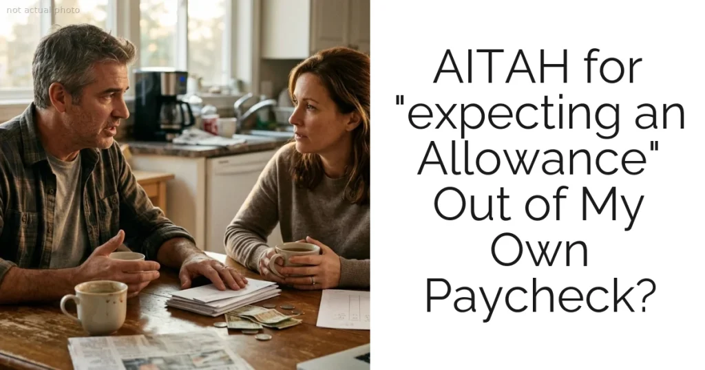 AITAH for "expecting an Allowance" Out of My Own Paycheck?