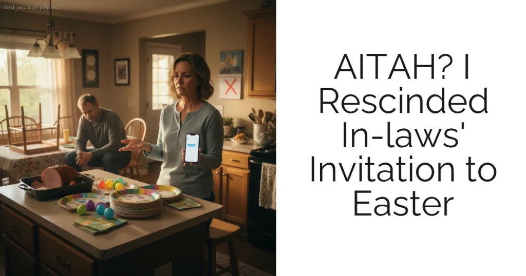 AITAH?  I Rescinded In-laws' Invitation to Easter