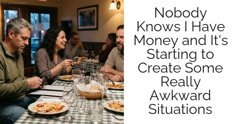 Nobody Knows I Have Money and It's Starting to Create Some Really Awkward Situations