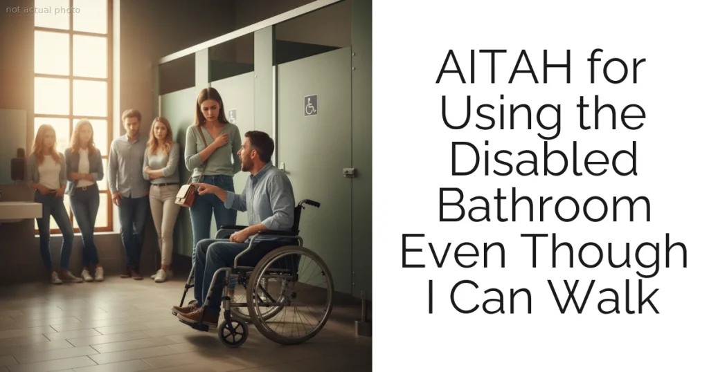 AITAH for Using the Disabled Bathroom Even Though I Can Walk