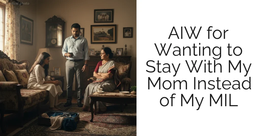 AIW for Wanting to Stay With My Mom Instead of My MIL