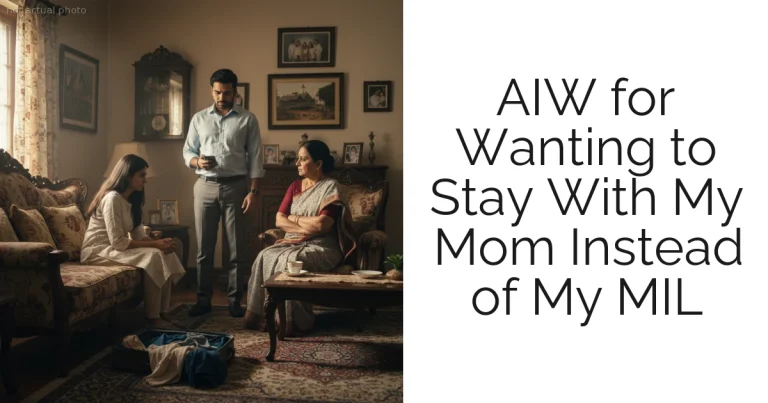 AIW for Wanting to Stay With My Mom Instead of My MIL