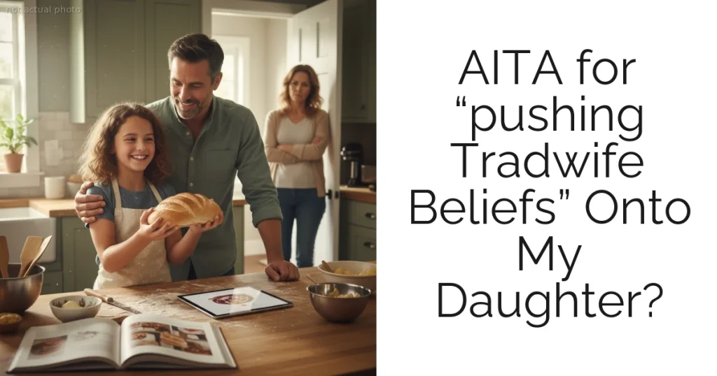 AITA for “pushing Tradwife Beliefs” Onto My Daughter?