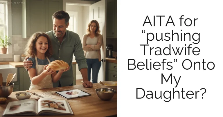 AITA for “pushing Tradwife Beliefs” Onto My Daughter?
