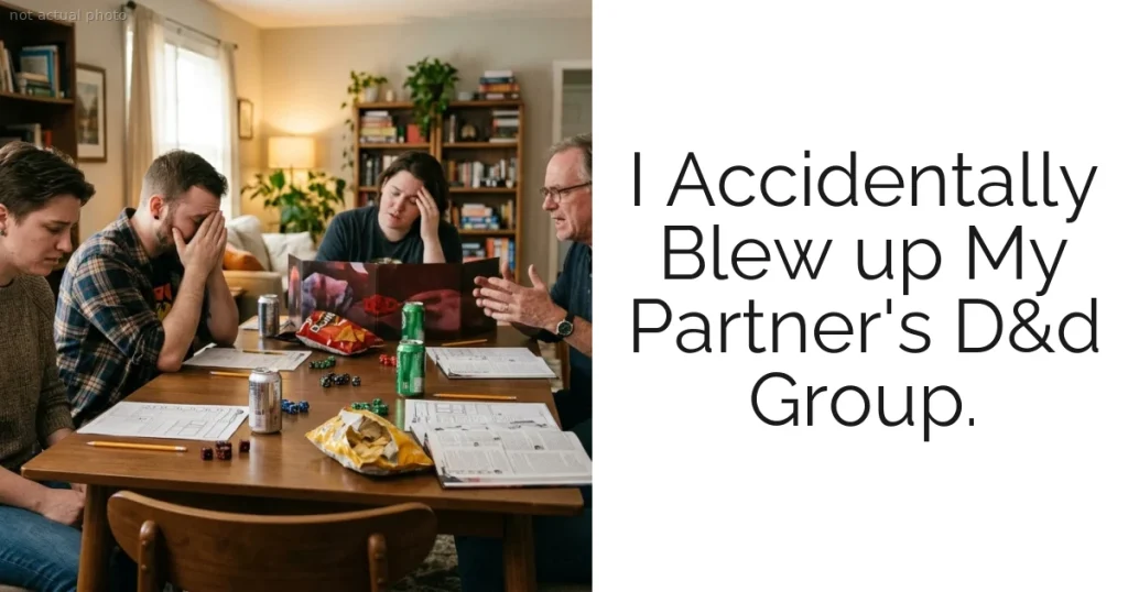 I Accidentally Blew up My Partner's D&d Group.
