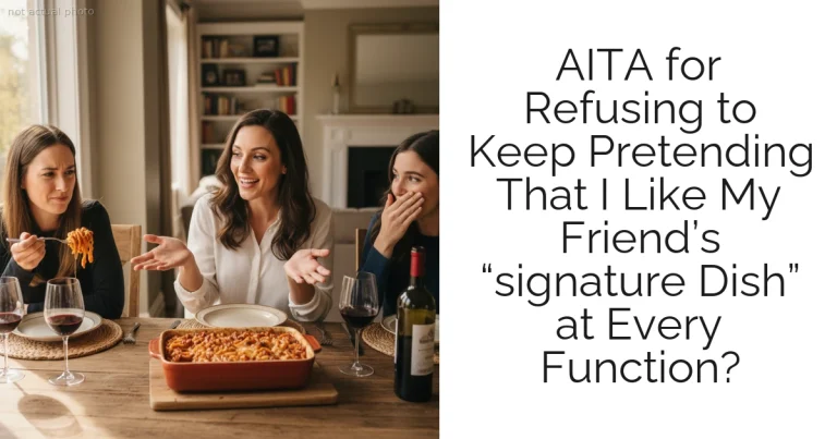 AITA for Refusing to Keep Pretending That I Like My Friend’s “signature Dish” at Every Function?