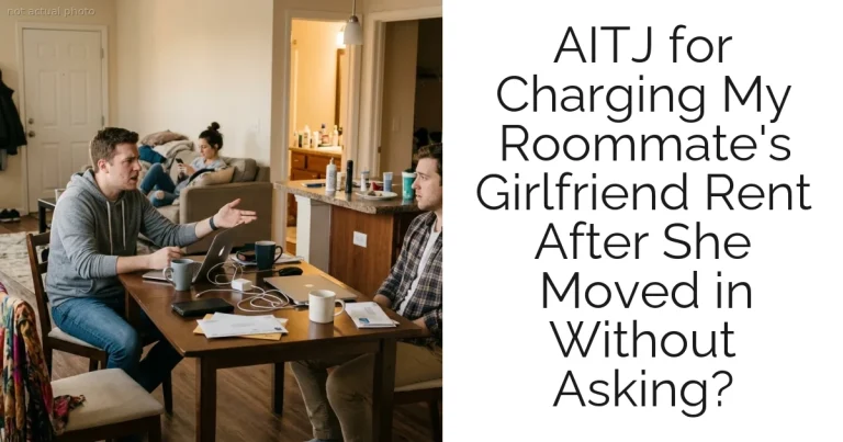 AITJ for Charging My Roommate's Girlfriend Rent After She Moved in Without Asking?