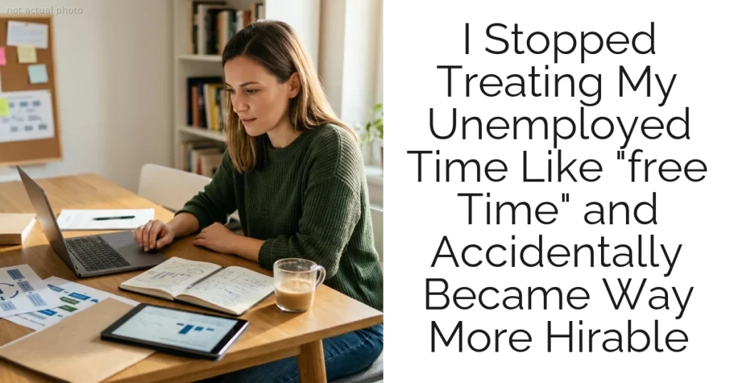 I Stopped Treating My Unemployed Time Like "free Time" and Accidentally Became Way More Hirable