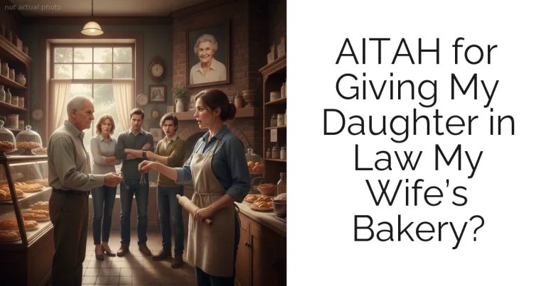 AITAH for Giving My Daughter in Law My Wife’s Bakery?