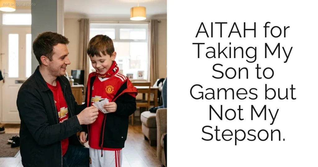 AITAH for Taking My Son to Games but Not My Stepson.