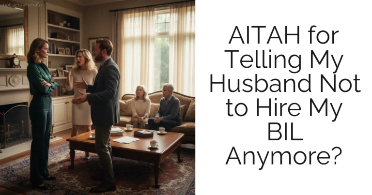 AITAH for Telling My Husband Not to Hire My BIL Anymore?
