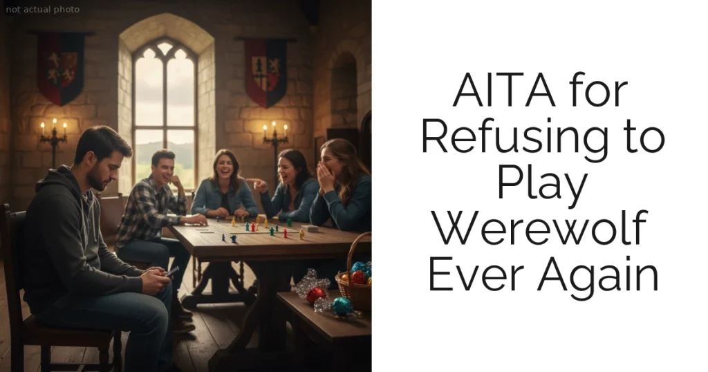 AITA for Refusing to Play Werewolf Ever Again