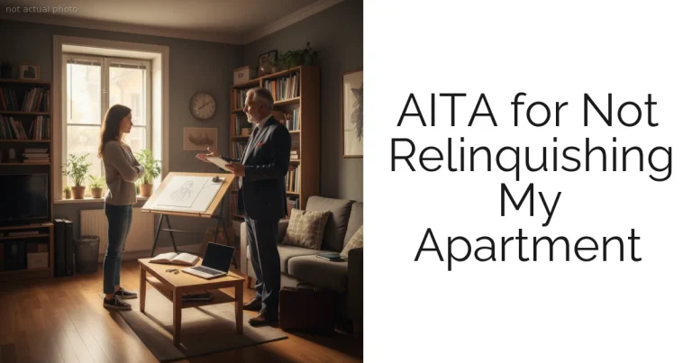 AITA for Not Relinquishing My Apartment