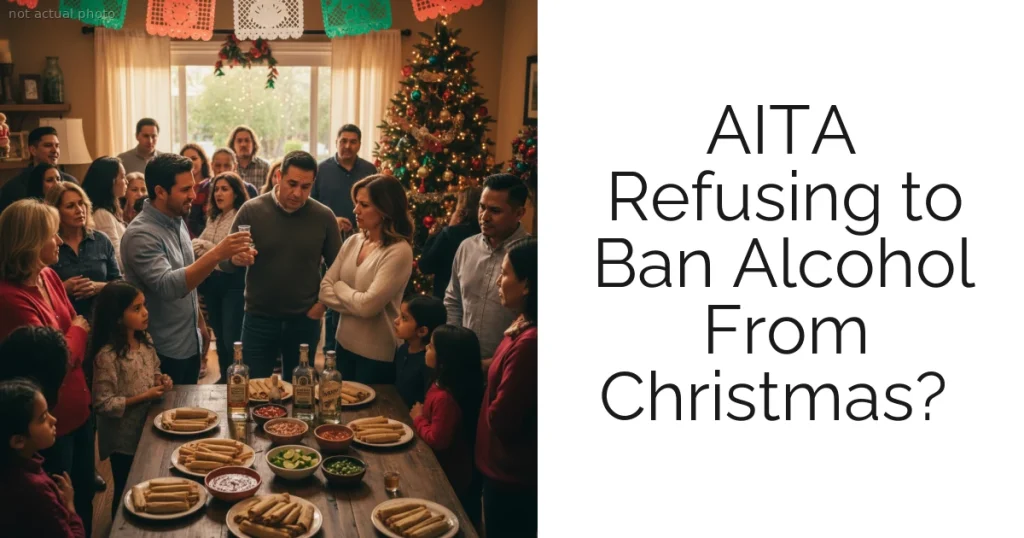 AITA Refusing to Ban Alcohol From Christmas?