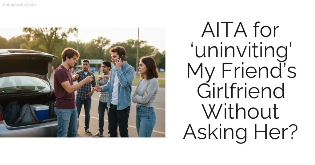 AITA for ‘uninviting’ My Friend’s Girlfriend Without Asking Her?