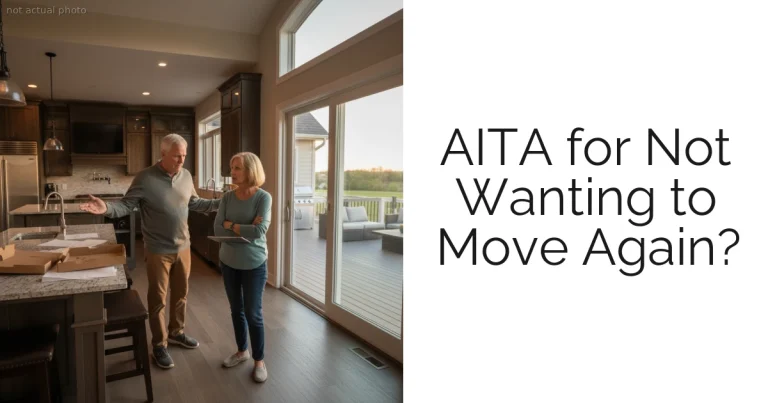 AITA for Not Wanting to Move Again?