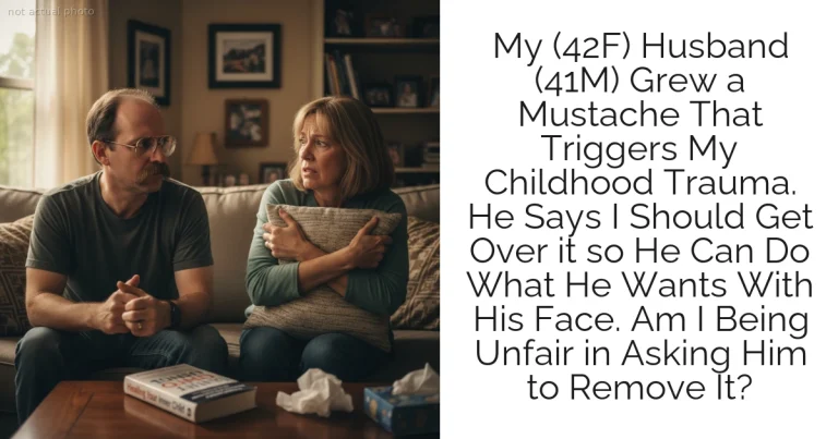 My (42F) Husband (41M) Grew a Mustache That Triggers My Childhood Trauma. He Says I Should Get Over it so He Can Do What He Wants With His Face. Am I Being Unfair in Asking Him to Remove It?