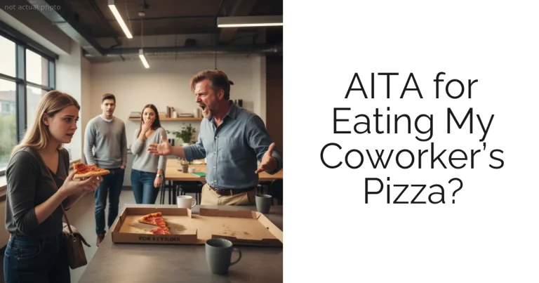 AITA for Eating My Coworker’s Pizza?