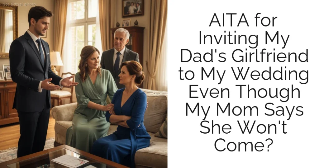 AITA for Inviting My Dad's Girlfriend to My Wedding Even Though My Mom Says She Won't Come?