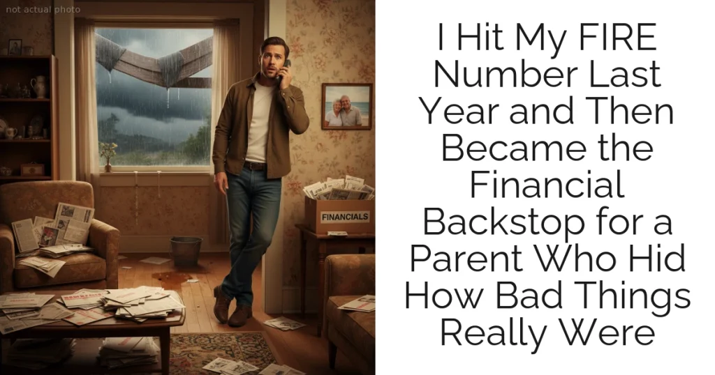 I Hit My FIRE Number Last Year and Then Became the Financial Backstop for a Parent Who Hid How Bad Things Really Were