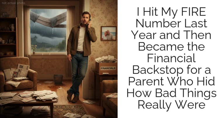 I Hit My FIRE Number Last Year and Then Became the Financial Backstop for a Parent Who Hid How Bad Things Really Were
