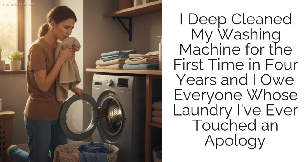 I Deep Cleaned My Washing Machine for the First Time in Four Years and I Owe Everyone Whose Laundry I've Ever Touched an Apology