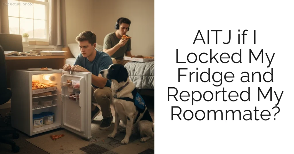 AITJ if I Locked My Fridge and Reported My Roommate?