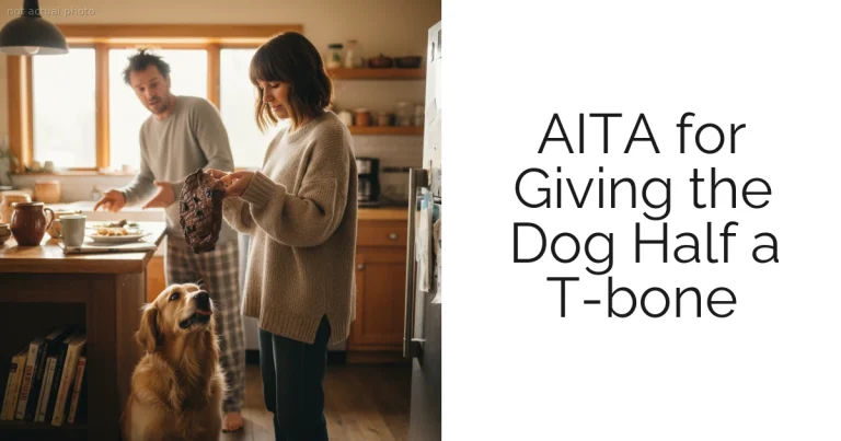 AITA for Giving the Dog Half a T-bone