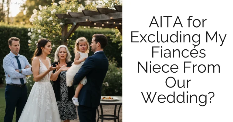 AITA for Excluding My Fiancés Niece From Our Wedding?