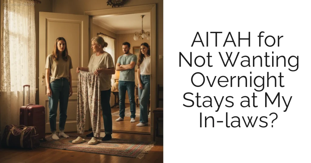 AITAH for Not Wanting Overnight Stays at My In-laws?