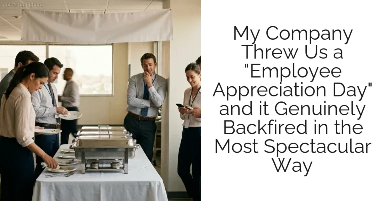 My Company Threw Us a "Employee Appreciation Day" and it Genuinely Backfired in the Most Spectacular Way