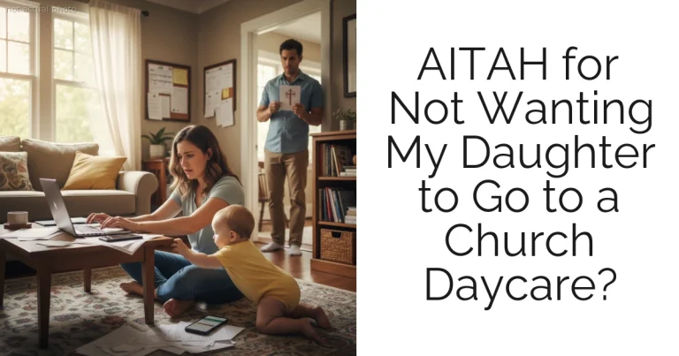 AITAH for Not Wanting My Daughter to Go to a Church Daycare?