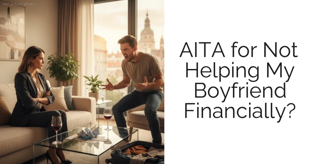 AITA for Not Helping My Boyfriend Financially?