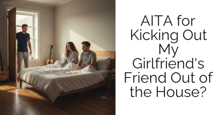 AITA for Kicking Out My Girlfriend's Friend Out of the House?