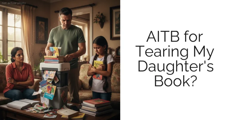 AITB for Tearing My Daughter's Book?