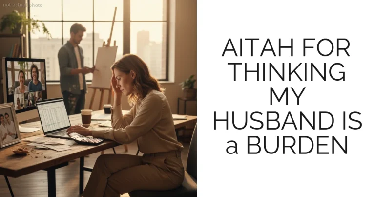 AITAH FOR THINKING MY HUSBAND IS a BURDEN