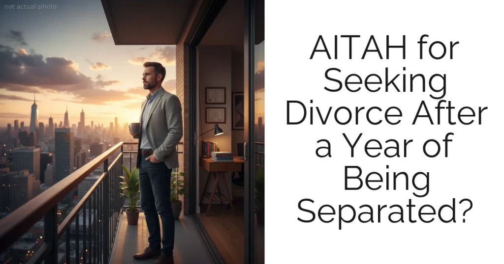 AITAH for Seeking Divorce After a Year of Being Separated?