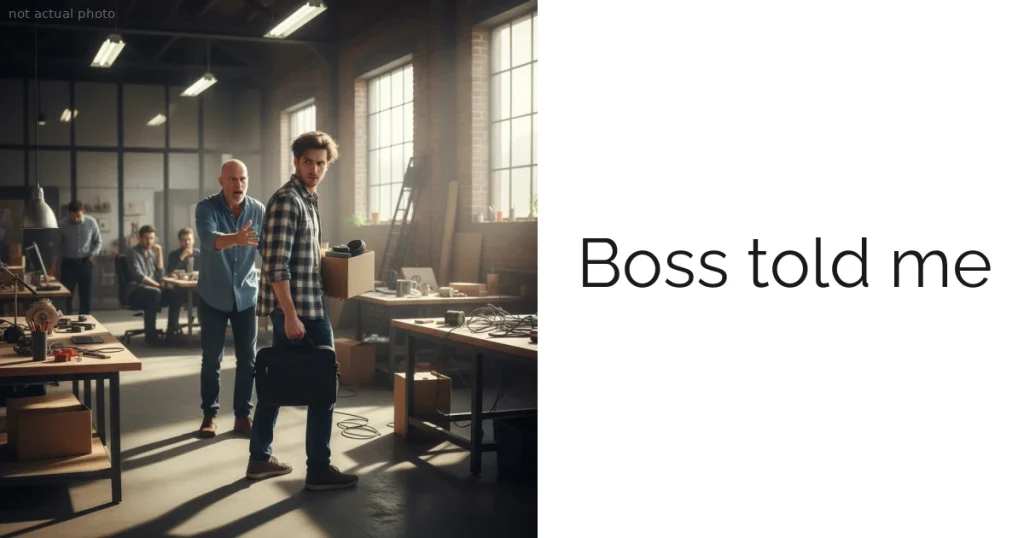 Boss told me
