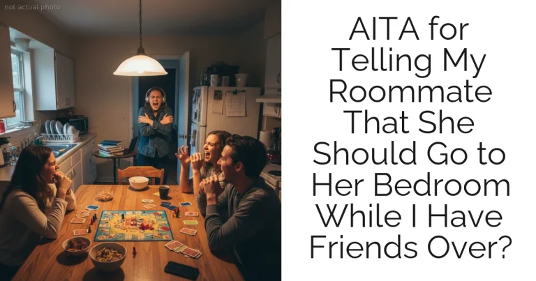 AITA for Telling My Roommate That She Should Go to Her Bedroom While I Have Friends Over?