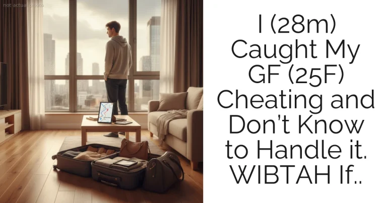 I (28m) Caught My GF (25F) Cheating and Don’t Know to Handle it. WIBTAH If..