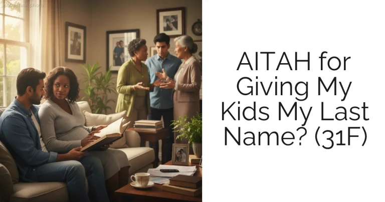 AITAH for Giving My Kids My Last Name? (31F)