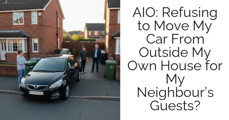 AIO: Refusing to Move My Car From Outside My Own House for My Neighbour’s Guests?